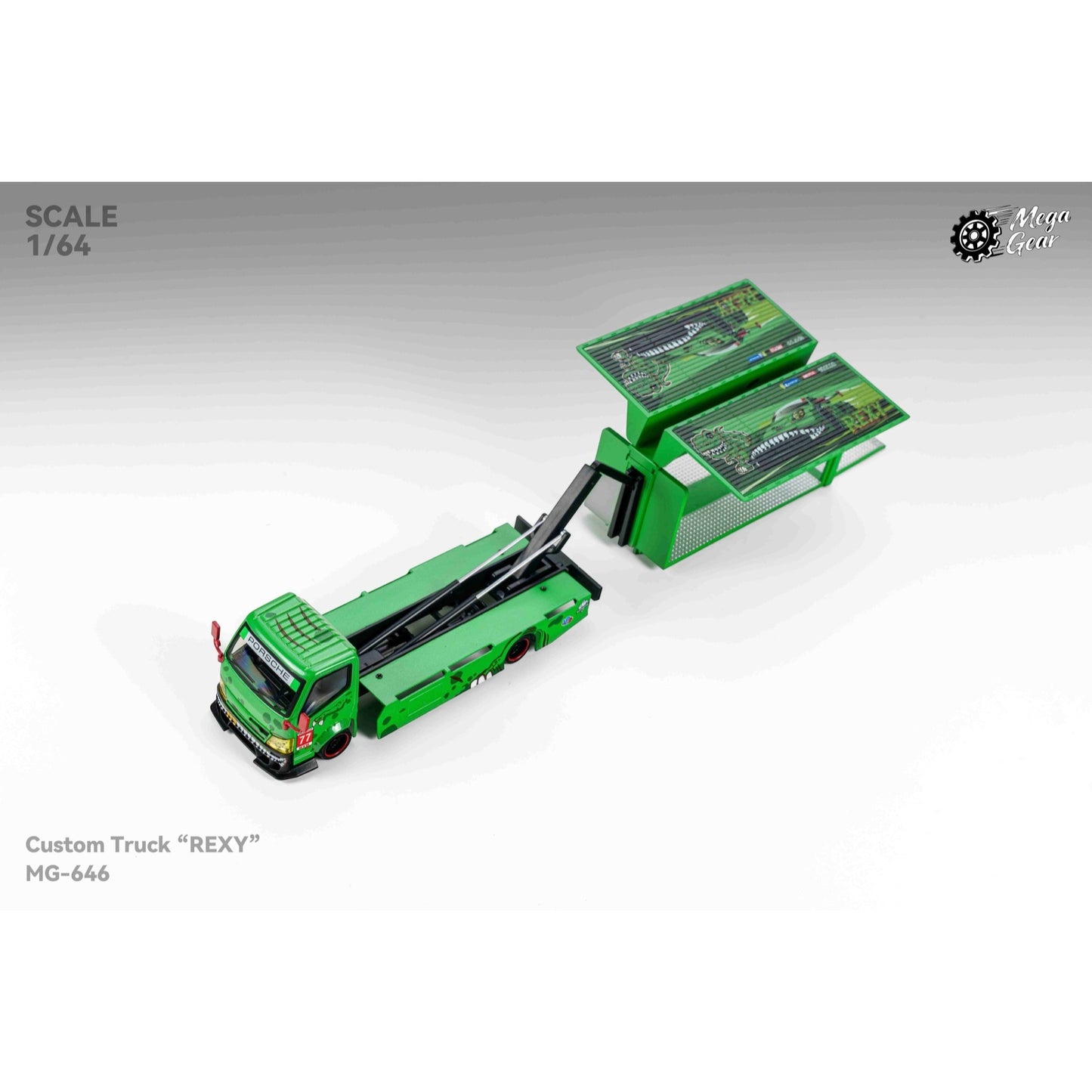 MegaGear - Pre-Order - Custom Box Truck - Green Dino - MG646