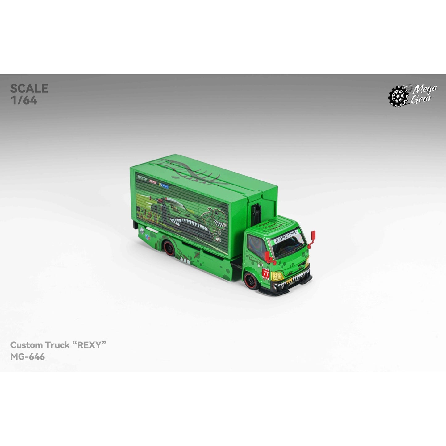 MegaGear - Pre-Order - Custom Box Truck - Green Dino - MG646