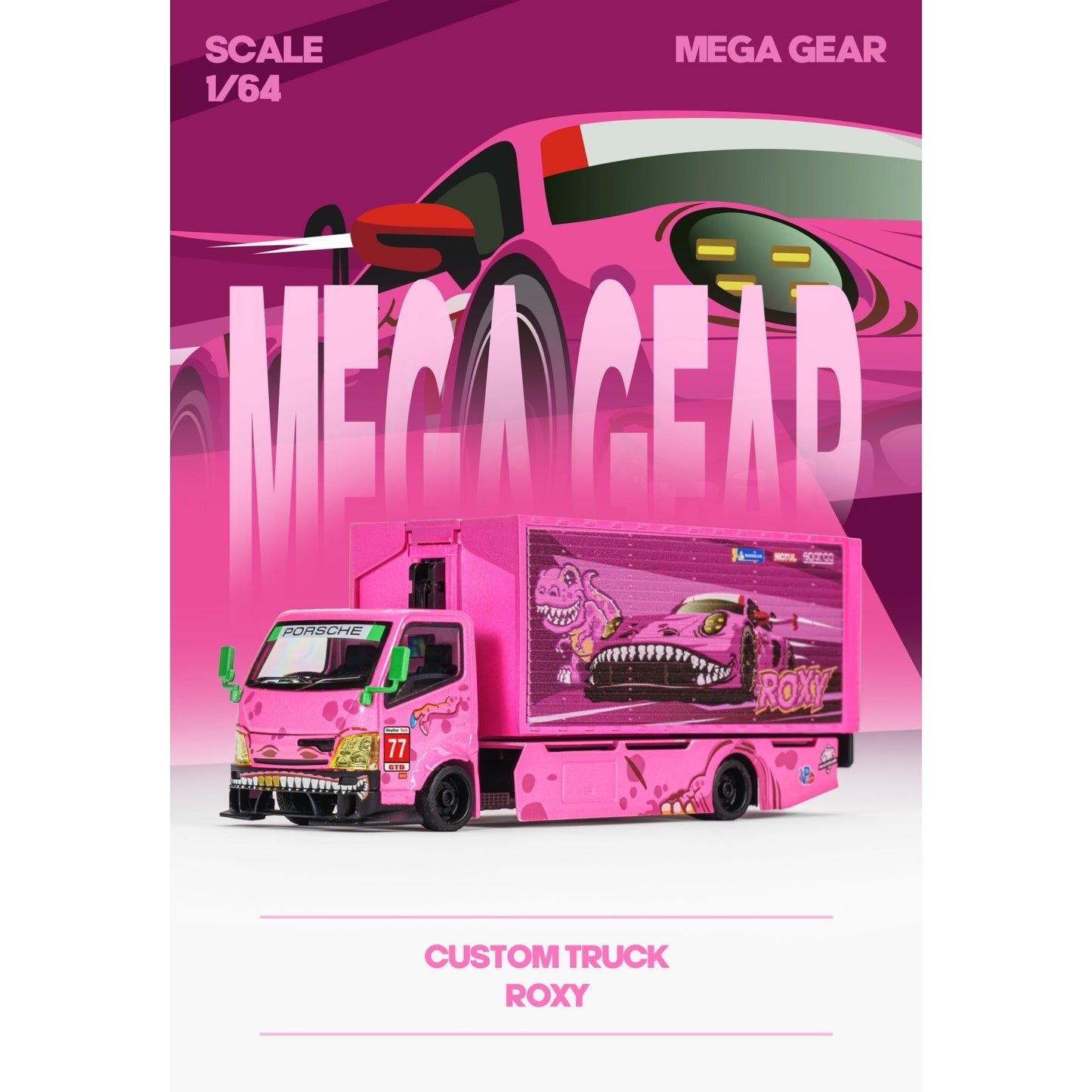 MegaGear - Pre-Order - Custom Box Truck - Pink Dino - MG647