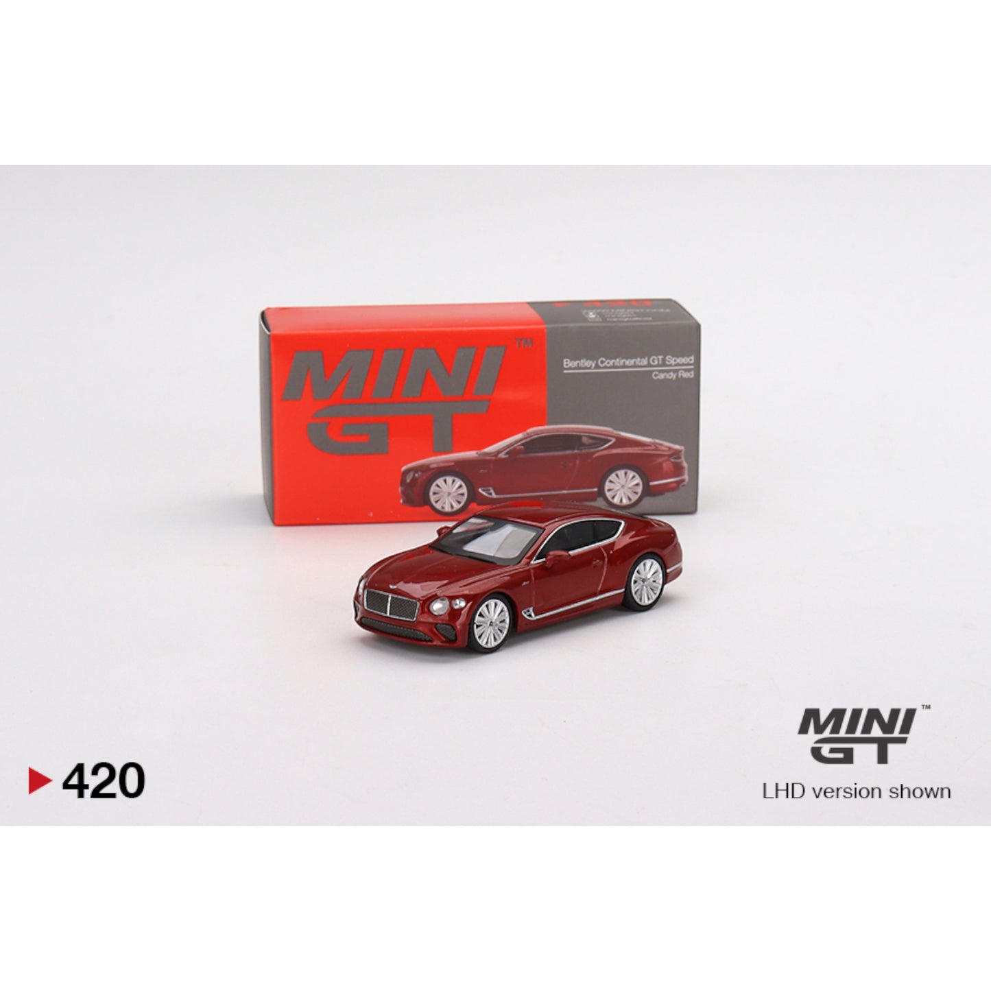 Mini GT - Bentley Continental GT Speed, Candy Red - MGT00420 (LHD)