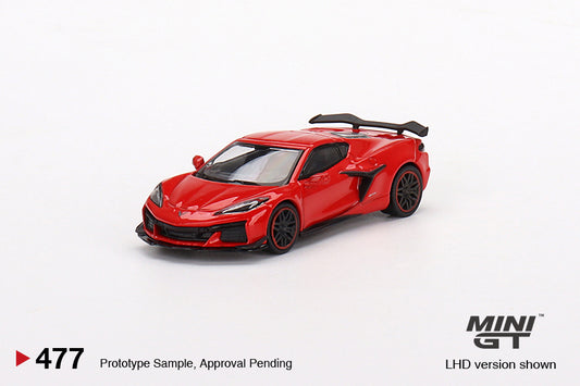 Mini GT - Chevrolet Corvette Z06 2023 - Torch Red - MGT00477 (LHD) - 1:64