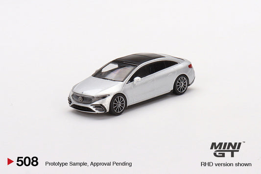 Mini GT - Mercedes-Benz EQS 580 4MATIC Silver Metallic - MGT00508 (LHD) - 1:64