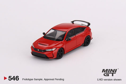 Mini GT - Honda Civic Type R Rallye Red 2023 W/ Advan GT Wheel - MGT00546 (LHD) - 1:64