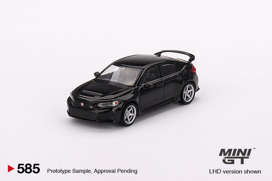 Mini GT - Honda Civic Type R Crystal Black Pearl 2023 W/ Advan GT Wheel - MGT00585 (LHD) - 1:64