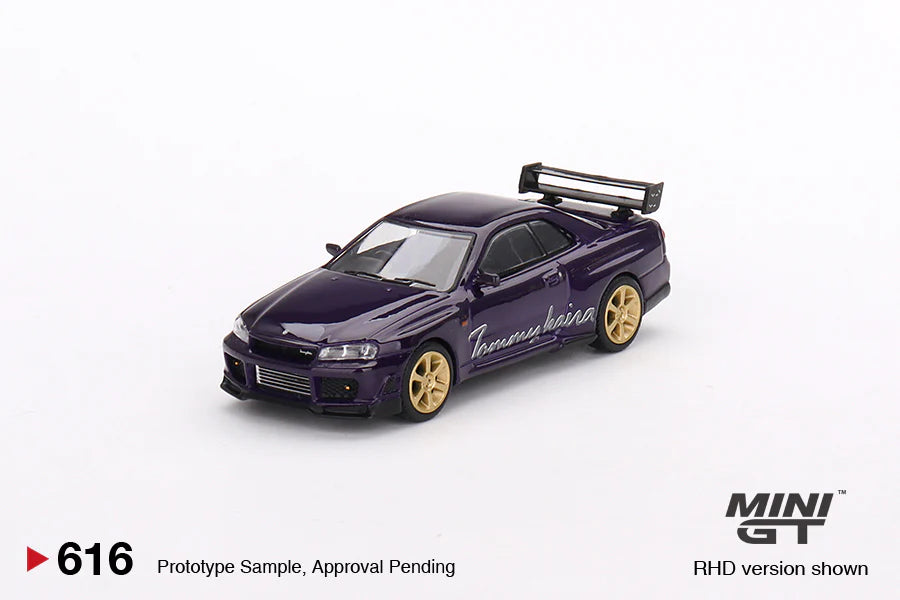 Mini GT - Nissan Skyline GT-R R34 Tommykaira R-z, midnight purple - MGT00616 (RHD) - 1:64