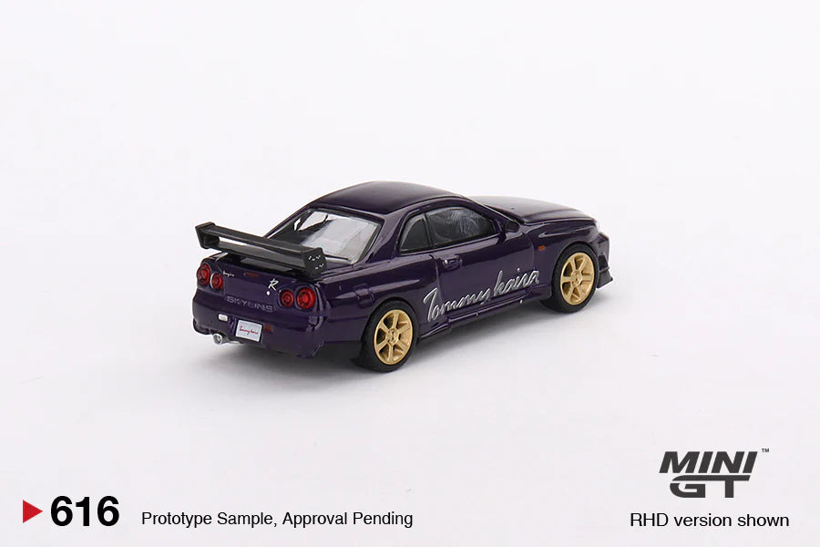 Mini GT - Nissan Skyline GT-R R34 Tommykaira R-z, midnight purple - MGT00616 (RHD) - 1:64