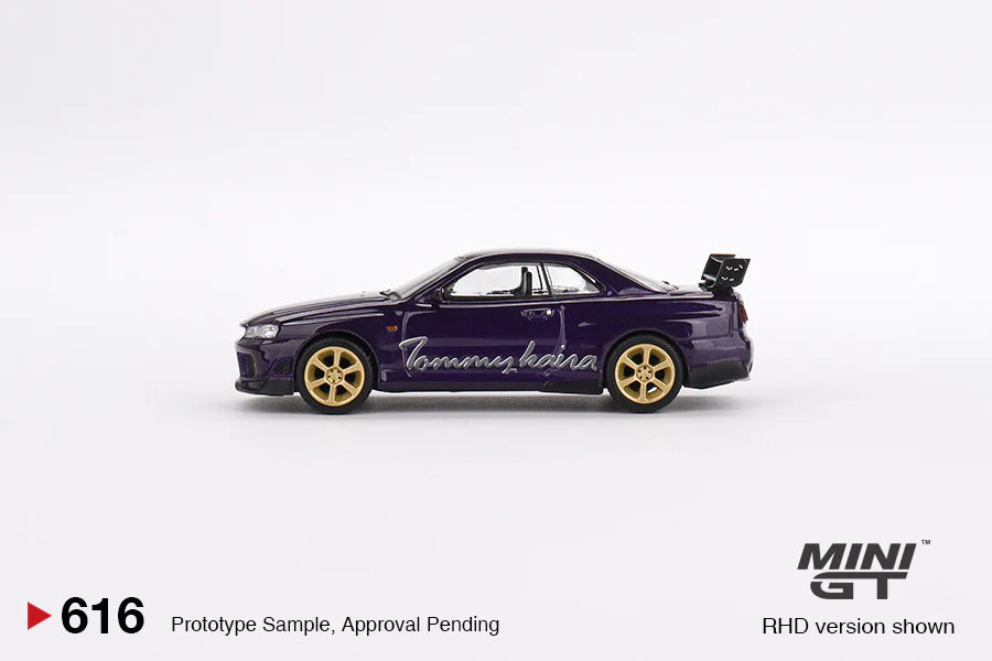 Mini GT - Nissan Skyline GT-R R34 Tommykaira R-z, midnight purple - MGT00616 (RHD) - 1:64