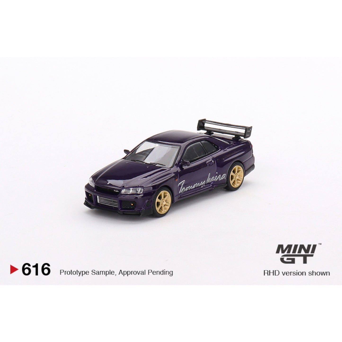 Mini GT - Nissan Skyline GT-R R34 Tommykaira R-z, midnight purple - MGT00616 (RHD) - 1:64