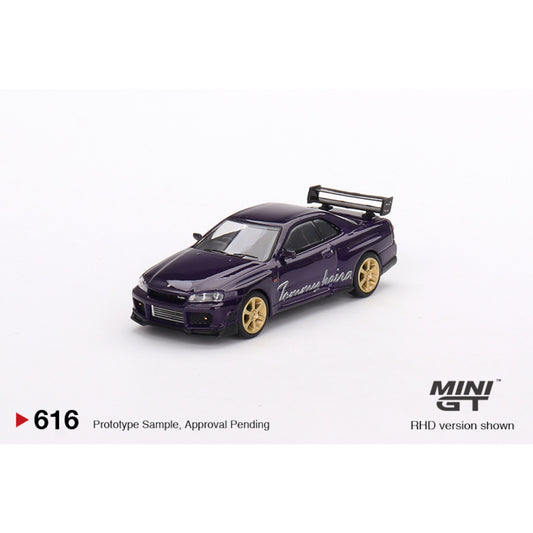 Mini GT - Nissan Skyline GT-R R34 Tommykaira R-z, midnight purple - MGT00616 (RHD) - 1:64
