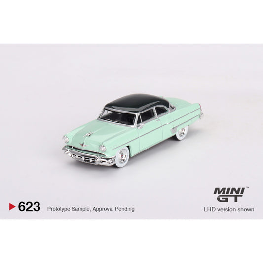 Mini GT - 1954 Lincoln Capri Parklane, green with black roof - MGT00623 (LHD) - 1:64