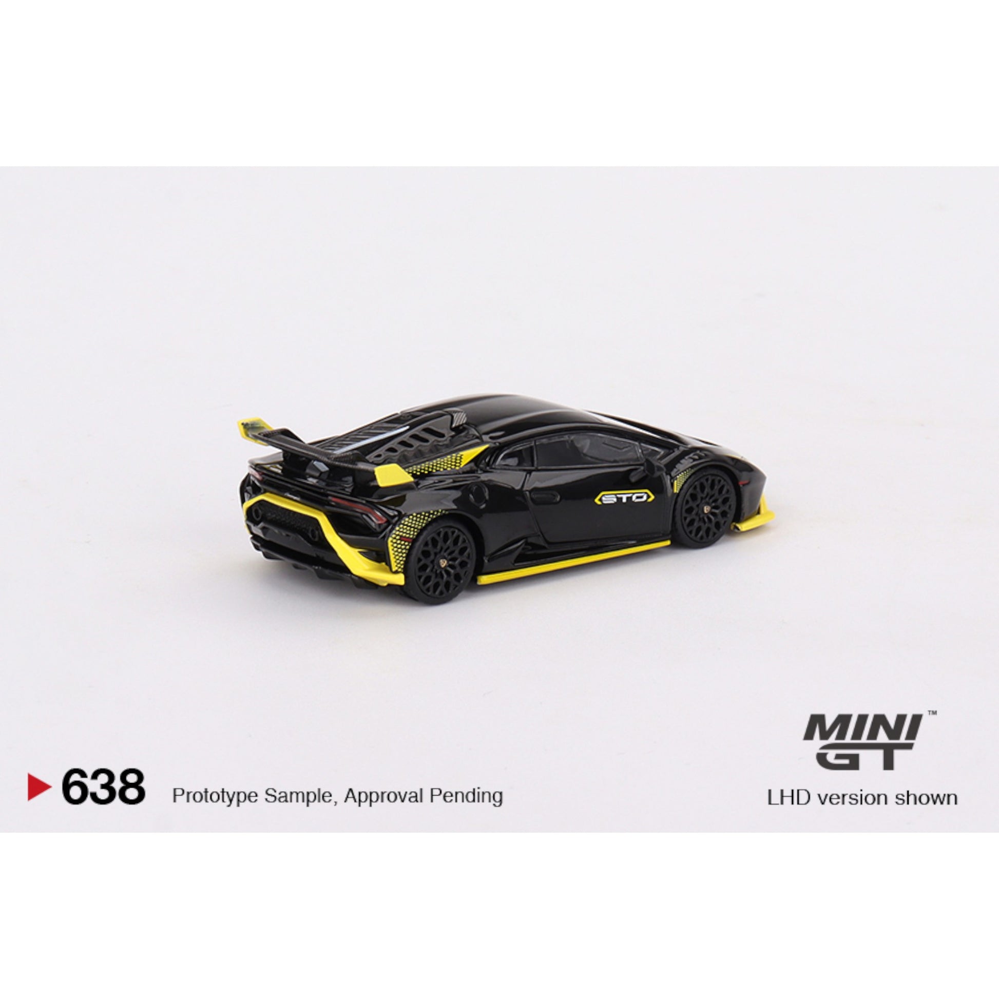 Mini GT - Lamborghini Huracán STO Nero Noctis - MGT00638 (LHD) - 1 