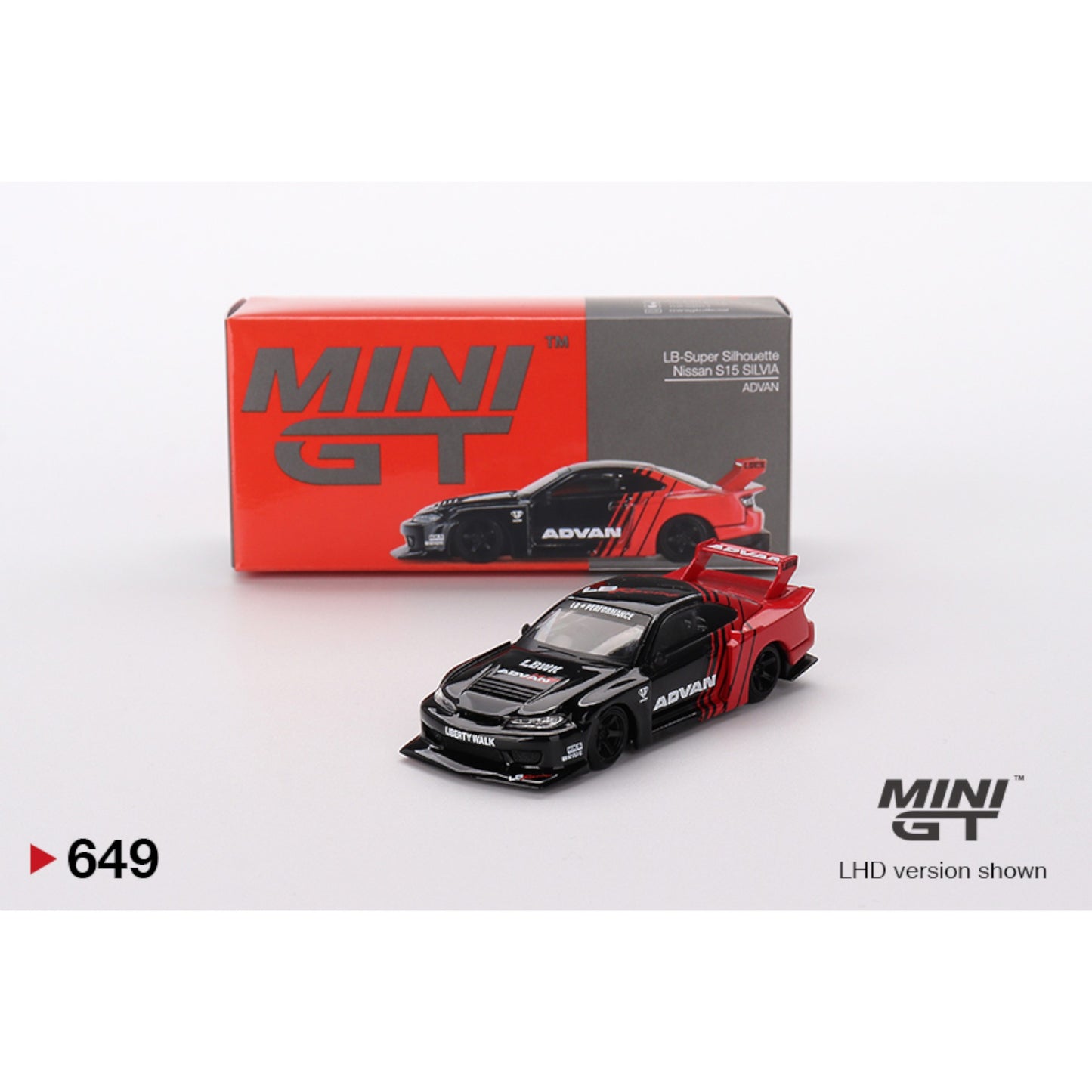 Mini GT - Nissan LB-Super Silhouette S15 SILVIA ADVAN - MGT00649 (RHD)