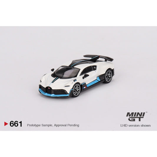 Mini GT - Bugatti Divo, white - MGT00661 (LHD) - 1:64