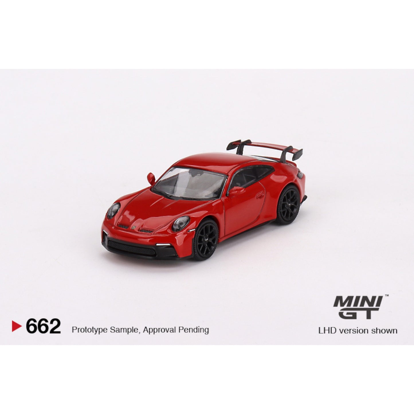 Mini GT - Porsche 911 (992) GT3, guards red - MGT00662 (LHD) - 1:64