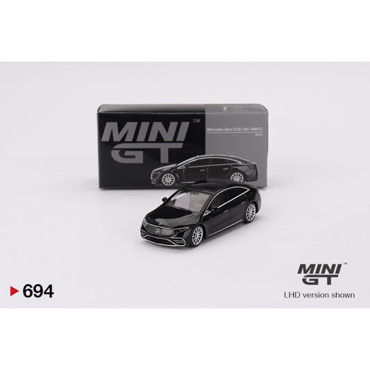 Mini GT - 2024 Mercedes Benz EQS 580 4-Matic, black - MGT00694 (LHD) - 1:64