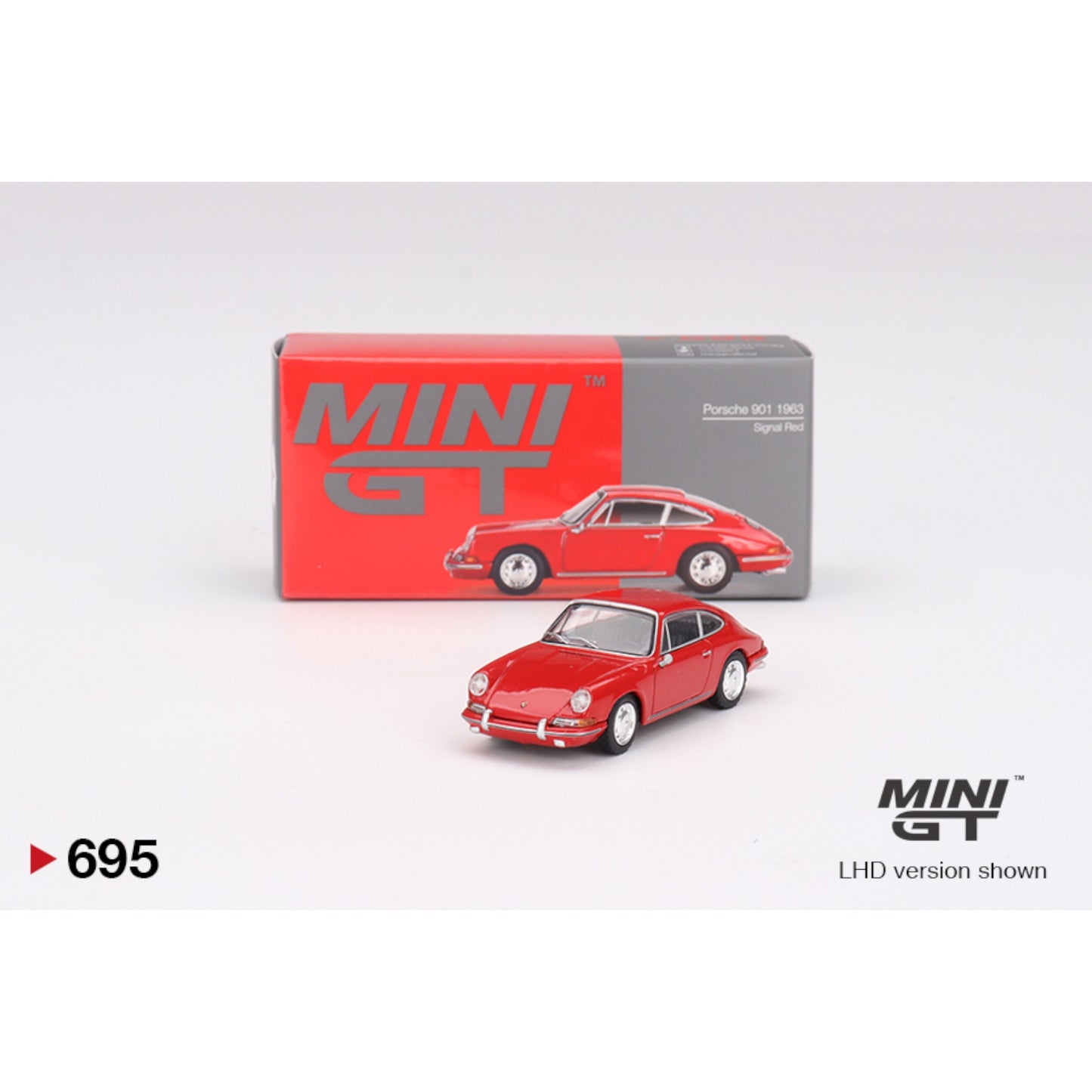 Mini GT - Porsche 901 1963 Signal Red - MGT00695 (LHD) - 1:64