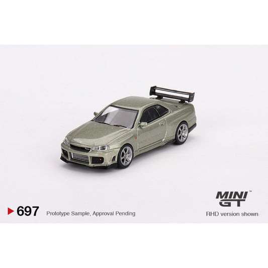 Mini GT - 1999 Nissan Skyline GT-R R34 Tommykaira R-Z, grey - MGT00697 (RHD) - 1:64