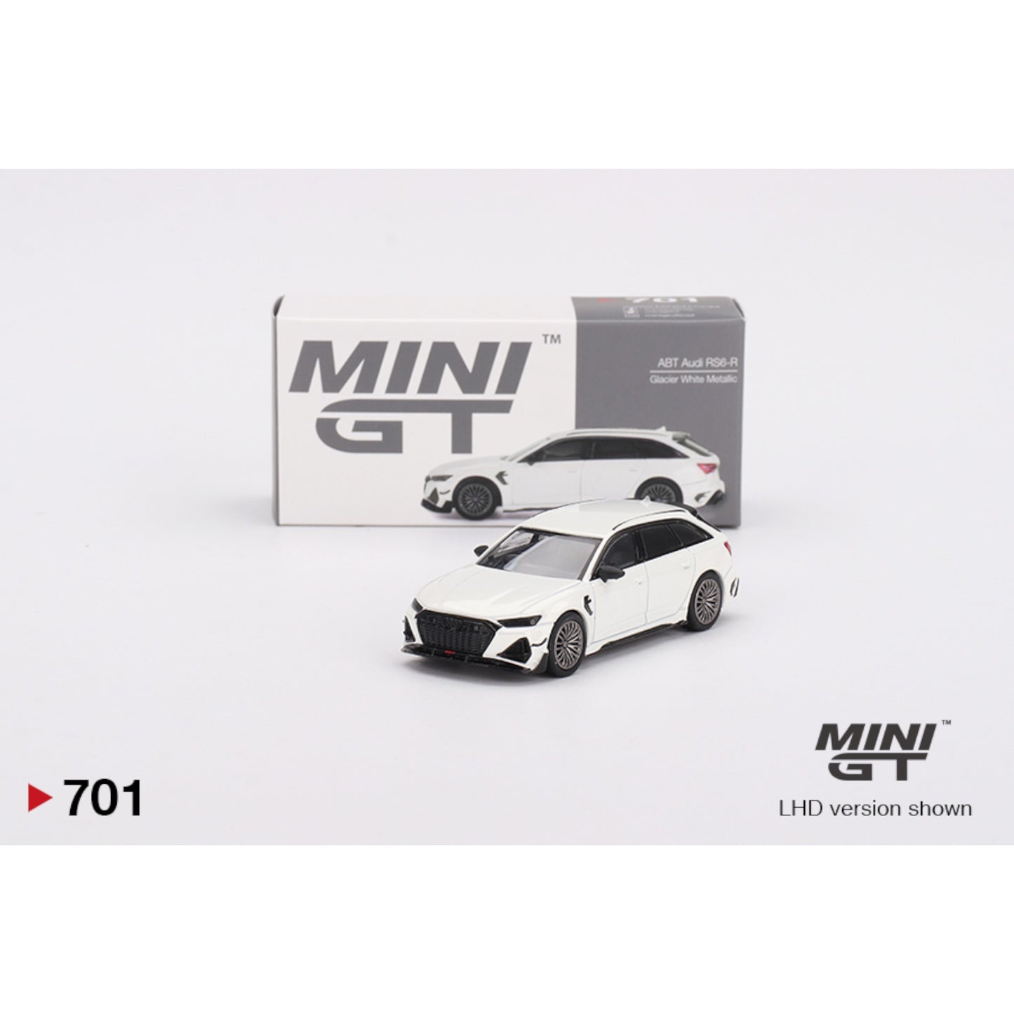 Mini GT - Audi ABT RS6-R Glacier White Metallic - MGT00701 (LHD) - 1:64