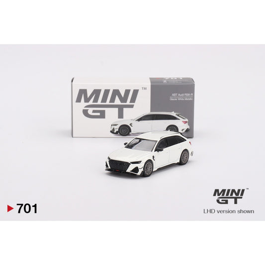 Mini GT - Audi ABT RS6-R Glacier White Metallic - MGT00701 (LHD) - 1:64