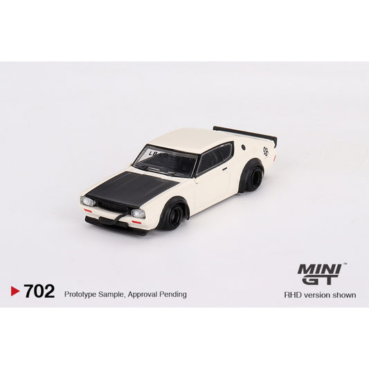 Mini GT - Nissan Skyline Kenmeri Liberty Walk White - MGT00702 (RHD) - 1:64