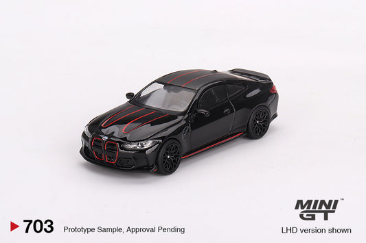 Mini GT - 2023 BMW M4 CSL, black - MGT00703 (LHD) - 1:64