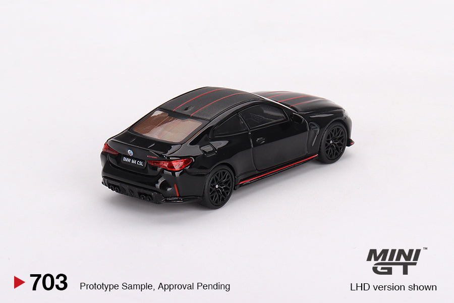 Mini GT - 2023 BMW M4 CSL, black - MGT00703 (LHD) - 1:64