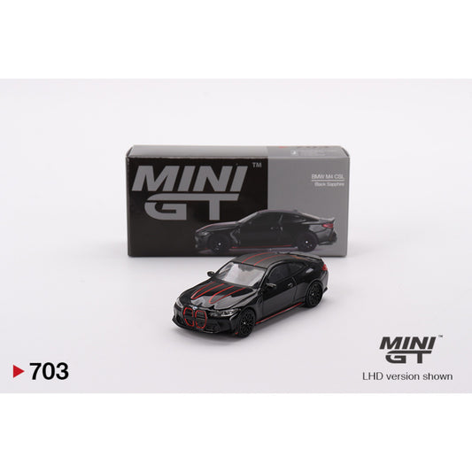 Mini GT - 2023 BMW M4 CSL, black - MGT00703 (LHD)