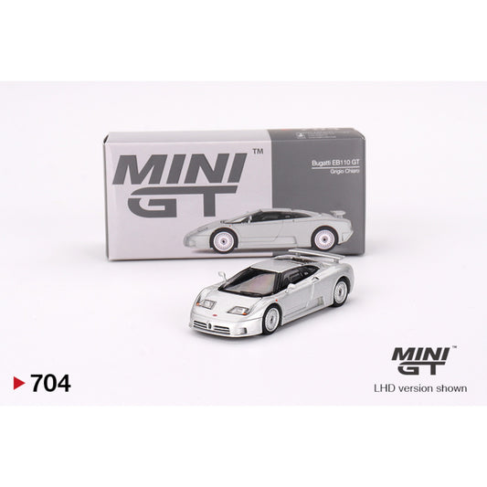 Mini GT - Bugatti EB110 GT Grigio Chiaro - MGT00704 (LHD) - 1:64