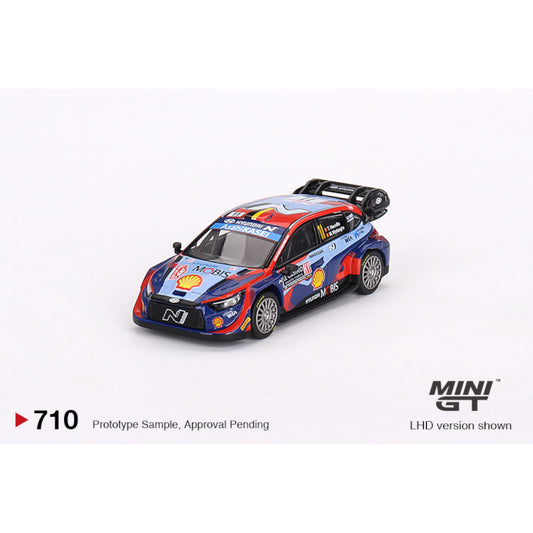 Mini GT - Hyundai i20 N Rally1 2023 Rally MonteCarlo 3rd Place #11 - MGT00710 (LHD) - 1:64