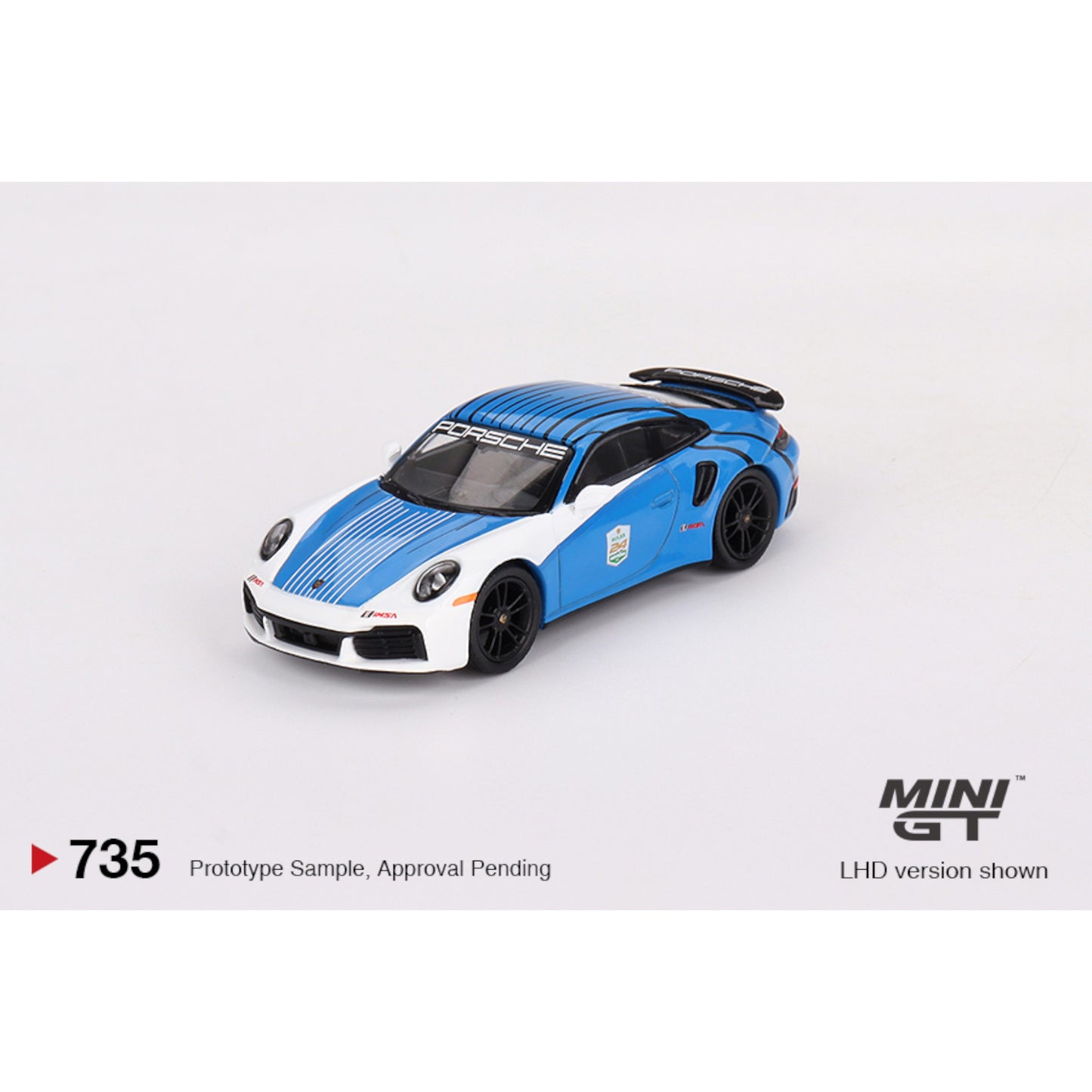 Mini GT - Porsche 911 Turbo S Safety Car 2023 IMSA Daytona 24 Hrs - MGT00735 (LHD) - 1:64