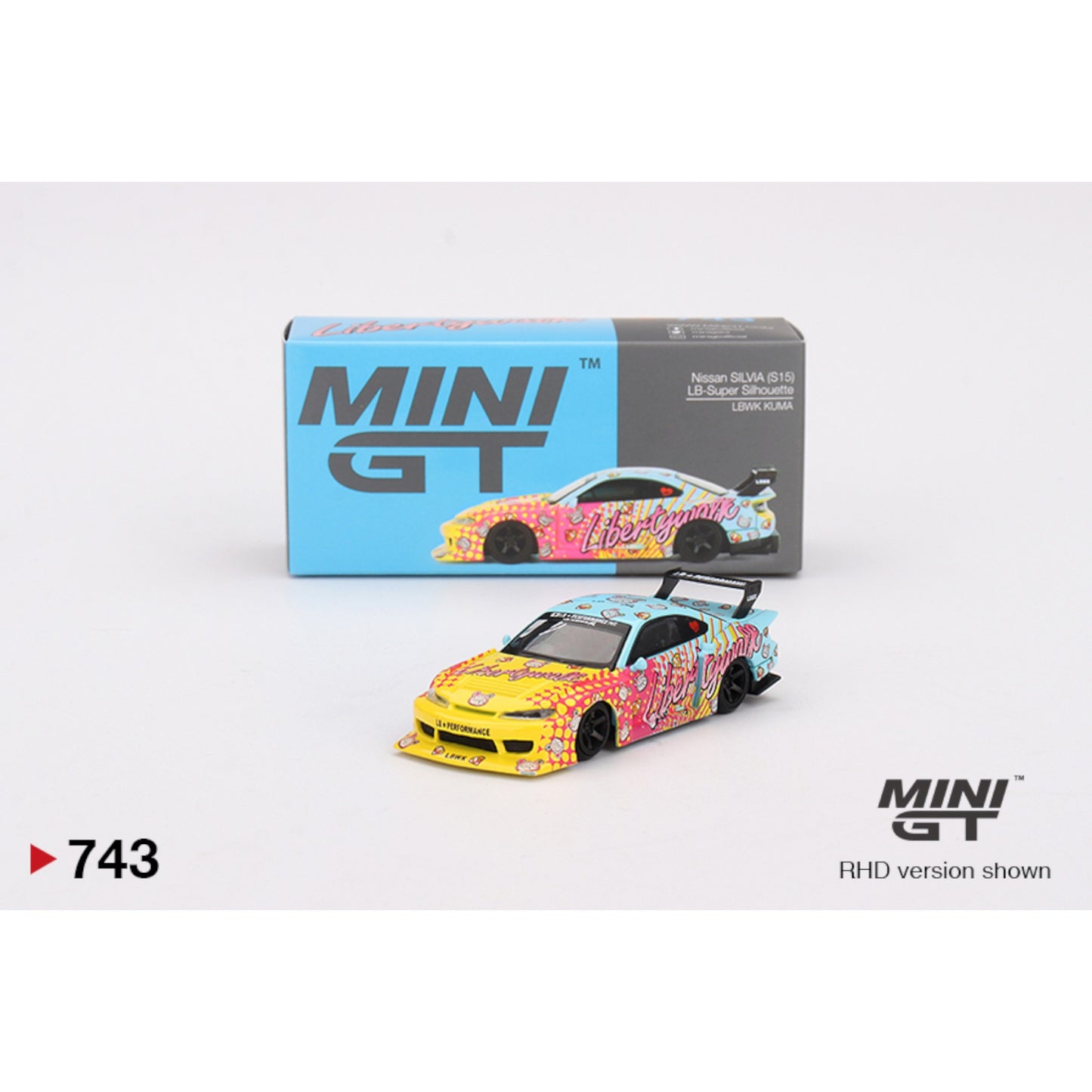 Mini GT - Nissan LB-Super Silhouette S15 SILVIA LBWK KUMA - MGT00743 (RHD) - 1:64