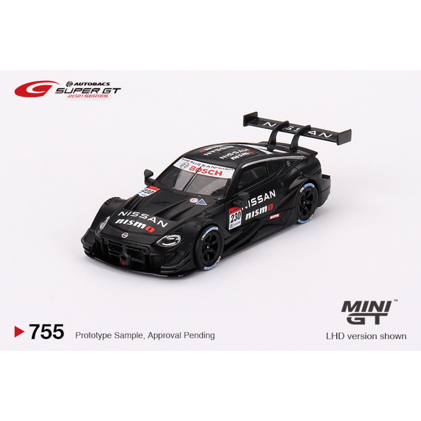 Mini GT - 2021 Nissan Z GT500 #230 Nismo Presentation Super GT Series, black/red - MGT00755 (LHD) - 1:64