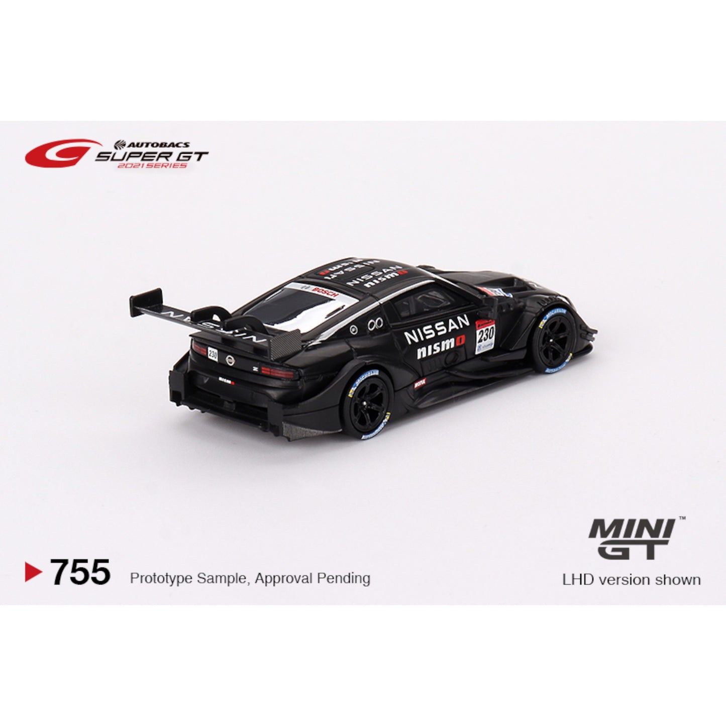 Mini GT - 2021 Nissan Z GT500 #230 Nismo Presentation Super GT Series, black/red - MGT00755 (LHD) - 1:64