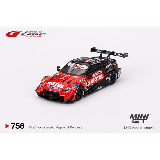 Mini GT - 2021 Nissan Z GT500 #23 Motul Autech Z Super GT Series, black/red - MGT00756 (LHD) - 1:64