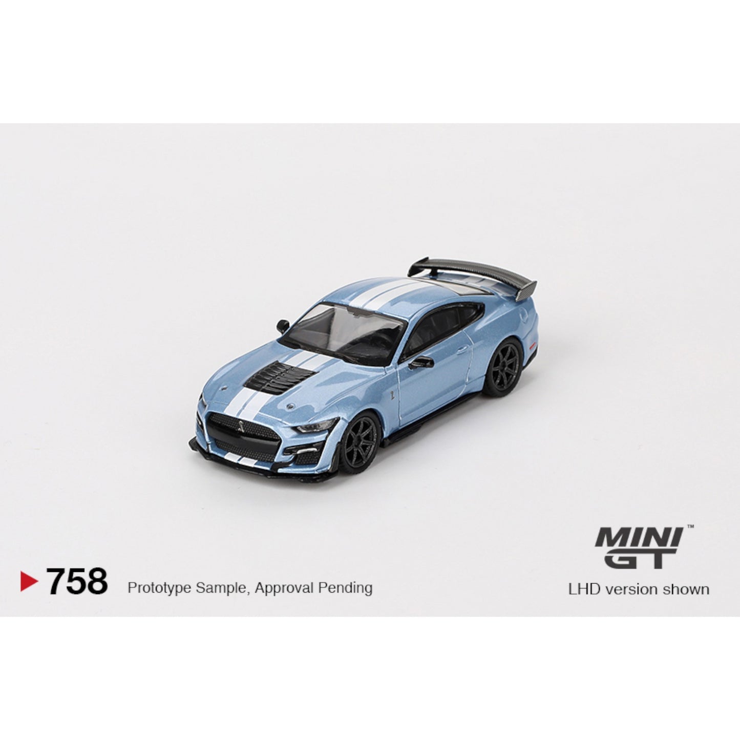 Mini GT - 2022 Ford Mustang Shelby GT500 Heritage Edition, brittany blue - MGT00758 (LHD) - 1:64