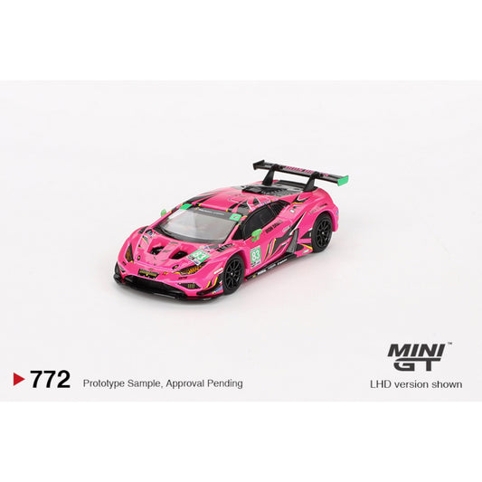 Mini GT - Pre-Order - Lamborghini Huracán GT3 EVO2 #83 Iron Dames 2023 IMSA Daytona 24 Hrs - MGT00772 (LHD) - 1:64