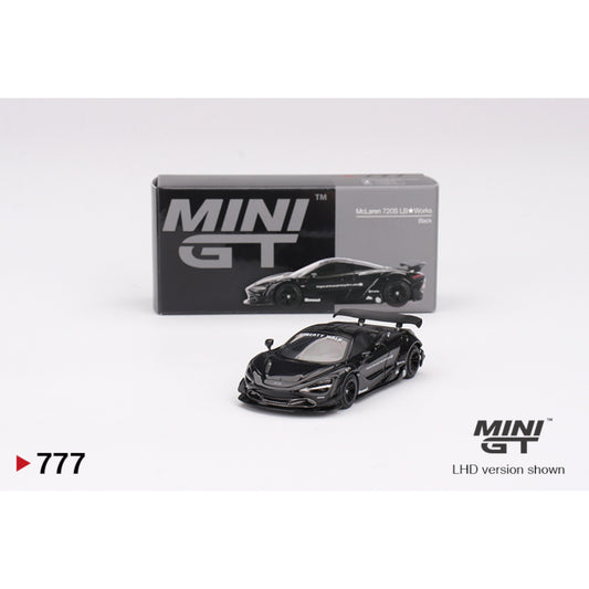 Mini GT - Pre-Order - McLaren 720S LB★Works Black - MGT00777 (LHD) - 1:64
