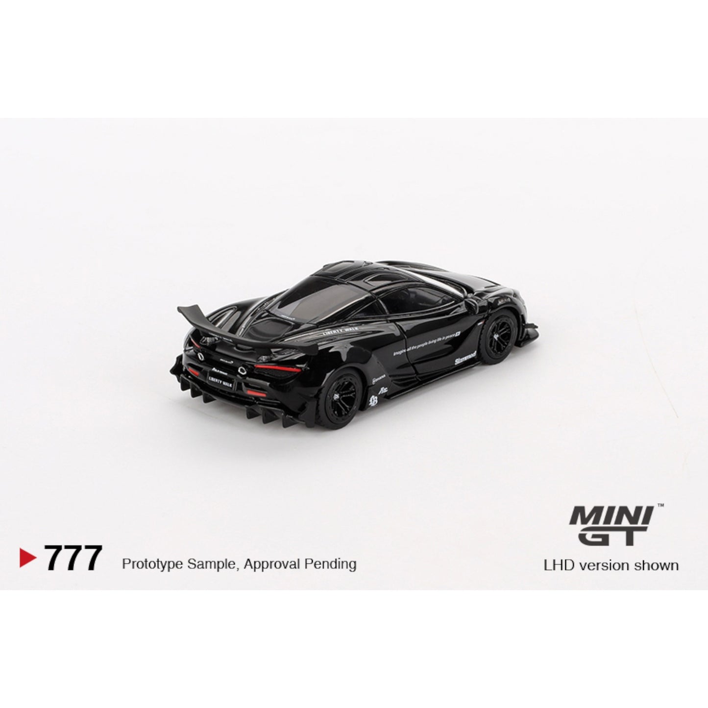 Mini GT - Pre-Order - McLaren 720S LB★Works Black - MGT00777 (LHD) - 1:64