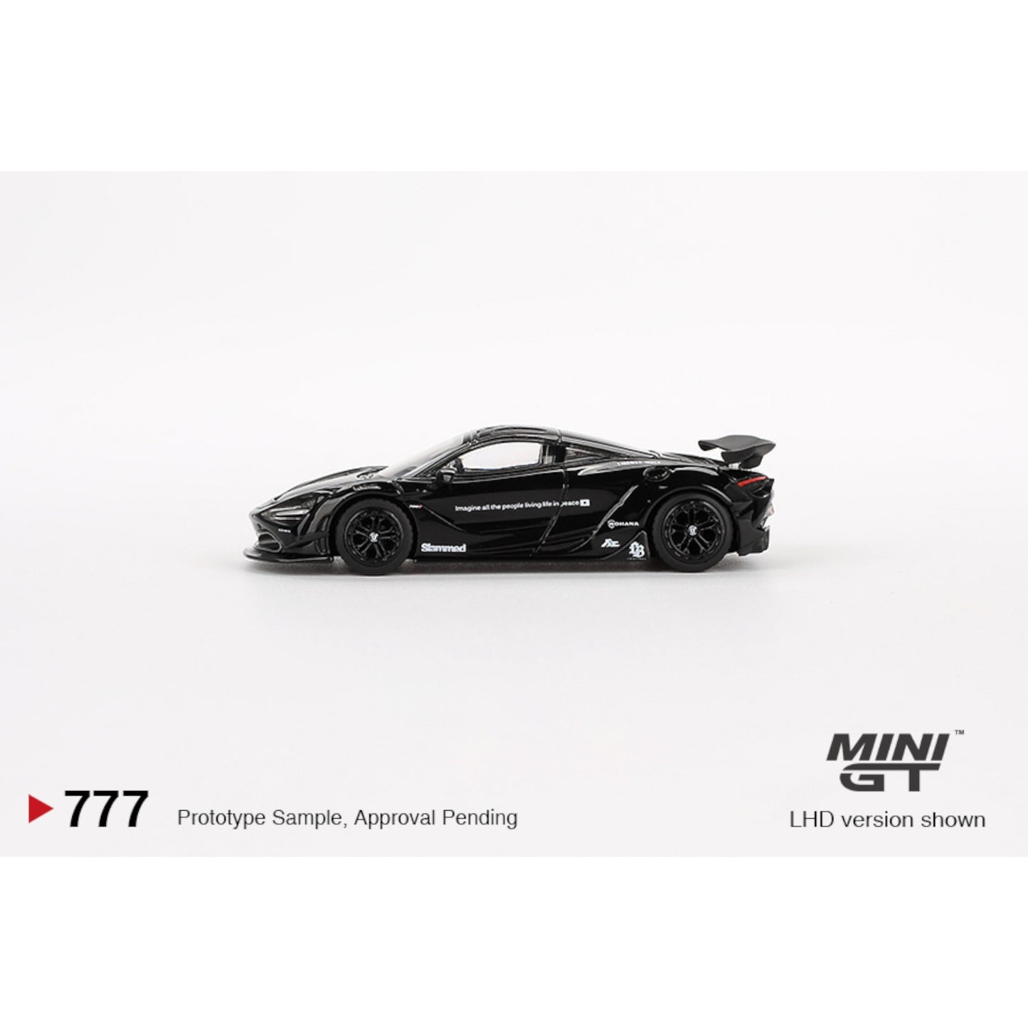 Mini GT - Pre-Order - McLaren 720S LB★Works Black - MGT00777 (LHD) - 1:64