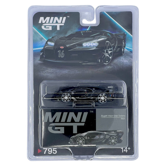 Mini GT - Bugatti Vision Gran Turismo Black - MGT00795 (LHD) Blisterverpackung