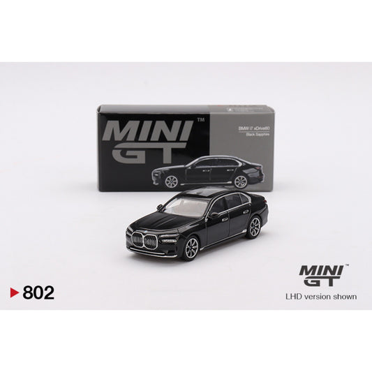 Mini GT - BMW i7 eDrive50 Black Sapphire - MGT00802 (LHD) - 1:64