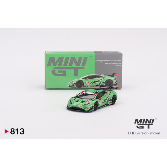 Mini GT - 2023 Lamborghini Huracan GT3 Evo2 #63 - MGT00813 (LHD) - 1:64