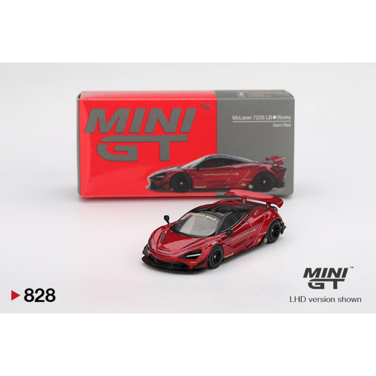 Mini GT - McLaren 720S LB★Works Gem Red - MGT00828 (LHD)