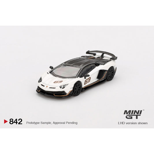Mini GT - Lamborghini Aventador SVJ 63  Bianco Asopo - MGT00842 (LHD)