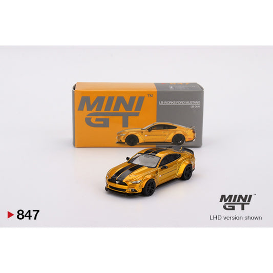 Mini GT - LB-WORKS FORD MUSTANG LB Gold - MGT00847 (LHD)