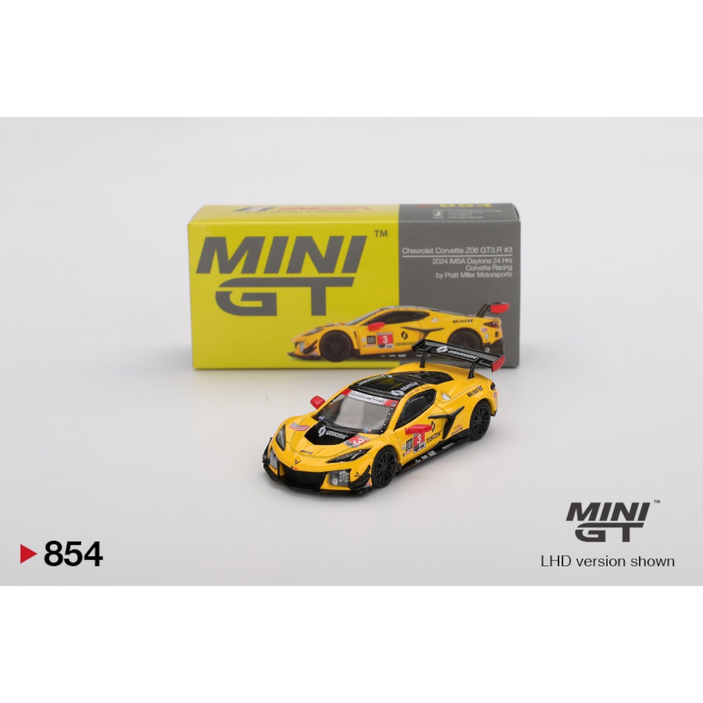 Mini GT - Pre-Order - Chevrolet Corvette Z06 GT3.R #3 Corvette - IMSA Daytona 24 Hrs - MGT00854 (LHD)