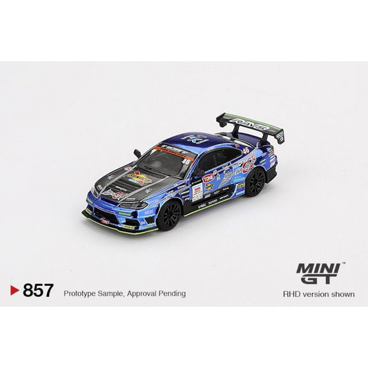 Mini GT - Pre-Order - Nissan Silvia (S15) D-MAX #46 D-MAX Racing 2023 D1  - MGT00857 (RHD)