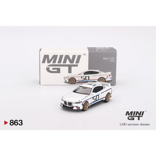 Mini GT - BMW 3.0 CSL White - MGT00863 (LHD)