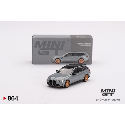 Mini GT - Pre-Order - BMW M3 Competition Touring Brooklyn Grey - MGT00864 (LHD) - 1:64