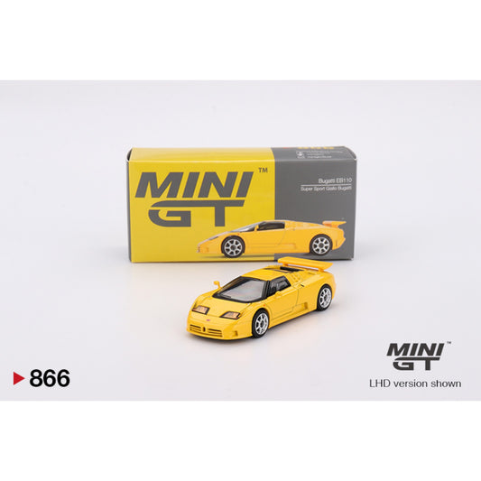 Mini GT - Bugatti EB110 Super Sport Giallo Bugatti - MGT00866 (LHD) - 1:64